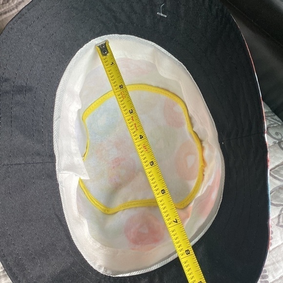 Colorful Printed  Bucket Hat Festive Fun Fruit Loop Bucket Hat w Sweatband NWOT - Picture 9 of 9